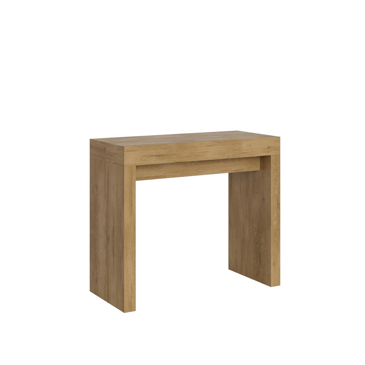 Uitschuifbare ruimtebesparende console 90x40-196 in hout Roxell Small Aanbieding