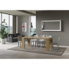 Uitschuifbare ruimtebesparende console 90x40-196 in hout Roxell Small Aanbod