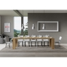 Uitschuifbare eettafel modern design 90x40-300 Roxell Karakteristieken