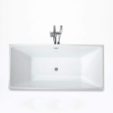 Freestanding rechthoekig badkuip Klassiek Design in hars Eubea Aanbod
