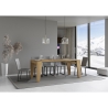 Uitschuifbare console tafel modern design hout 90x40-300 Naxy Aanbod