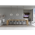 Uitschuifbare console tafel modern design hout 90x40-300 Naxy Korting