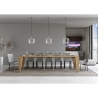 Uitschuifbare console tafel modern design hout 90x40-300 Naxy Korting