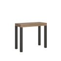 Uitschuifbare houten console tafel in industriële stijl 90x40-196 Everyday Small Verkoop