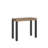 Uitschuifbare houten console tafel in industriële stijl 90x40-196 Everyday Small Verkoop