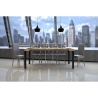 Uitschuifbare houten console tafel in industriële stijl 90x40-196 Everyday Small Aanbod