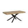 Uitschuifbare tafel industrieel design hout antraciet 90x180-440 Famas Verkoop