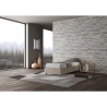 Eenpersoonsbed 90x190cm bekleed met beige stof en lattenbodem Azelia Aanbod