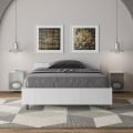 Eenpersoonsbed 120x200 in wit hout met lattenbodem Nuamo Aanbieding