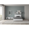 Tweepersoonsbed 120x200 met opbergruimte en hoge hoofdbord Demas Korting