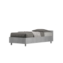 Eenpersoonsbed 80x190 cm modern zonder lattenbodem beton grijs Nuamo Verkoop
