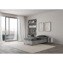 Eenpersoonsbed 80x190 cm modern zonder lattenbodem beton grijs Nuamo Korting