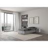 Eenpersoonsbed 80x190 cm modern zonder lattenbodem beton grijs Nuamo Korting