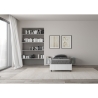 Eenpersoonsbed met opbergruimte 80x190 in wit hout Nuamo Aanbod