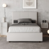 Frans bed 140x190 wit kunstleer met opbergruimte hoofdbord Mika Aanbieding