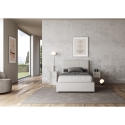 Frans bed 140x190 wit kunstleer met opbergruimte hoofdbord Mika Aanbod