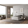 Frans bed 140x190 wit kunstleer met opbergruimte hoofdbord Mika Korting