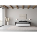 Frans tweepersoonsbed met opbergruimte 140x190 in wit hout Nuamo Aanbod