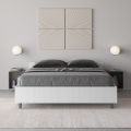 Frans tweepersoonsbed met opbergruimte 140x190 in wit hout Nuamo Aanbieding