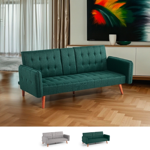 Slaapbank 2-zits verstelbaar met armleuning bekerhouder Ember Aanbieding