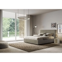 Tweepersoonsbed met opbergruimte 160x190 in beige kunstleer Mika Aanbod