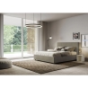 Tweepersoonsbed met opbergruimte 160x190 in beige kunstleer Mika Aanbod