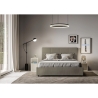 Tweepersoonsbed met opbergruimte 160x190 in beige kunstleer Mika Korting