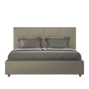 Tweepersoonsbed met opbergruimte 160x190 in beige kunstleer Mika Verkoop