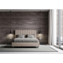 Tweepersoonsbed met opbergruimte en gestoffeerde ombouw 160x210 Agueda Aanbod