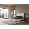 Tweepersoonsbed zonder lattenbodem 160x190 wit met hoge hoofdeinde New Egos Aanbod