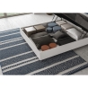 Tweepersoonsbed zonder lattenbodem 160x190 wit met hoge hoofdeinde New Egos Kortingen