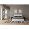 Tweepersoonsbed 160x190 modern design wit met lattenbodem en hoofdeinde Demas Korting