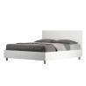 Tweepersoonsbed 160x190 modern design wit met lattenbodem en hoofdeinde Demas Verkoop