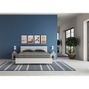 Modern tweepersoonsbed 160x190 wit met rechte hoofdbord Ankel Korting