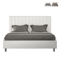 Gestoffeerd tweepersoonsbed kunstleer zonder lattenbodem 160x190 Agueda Aanbieding