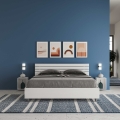 Tweepersoonsbed 160x190cm in wit hout met lattenbodem en hoofdeinde Ankel Aanbieding