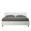 Tweepersoonsbed 160x190cm in wit hout met lattenbodem en hoofdeinde Ankel Verkoop