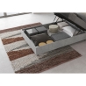 Eenpersoonsbed 120x200cm met opbergruimte en schuine hoofdsteun Demas Kortingen