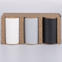 Set van 3 gekleurde gres keukenpotten van 750 ml met deksel Circle Catalogus