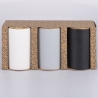 Set van 3 gekleurde gres keukenpotten van 750 ml met deksel Circle Catalogus