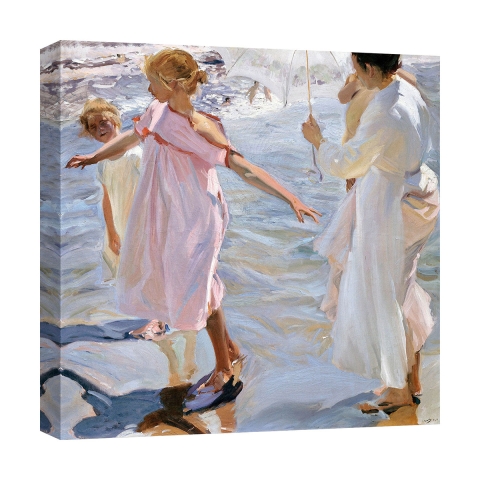 Canvas print Time for a Bathe Valencia Joaquín Sorolla y Bastida Aanbieding