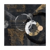 Abstract schilderij op canvas in zwart en goud Canone Arturo Armenti Aanbod