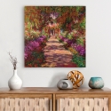 Schilderij afdruk impressionistisch Pad in de tuin van Monet Giverny Verkoop
