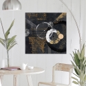 Abstract schilderij op canvas in zwart en goud Canone Arturo Armenti Verkoop