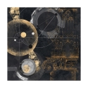 Zwart en Goud Abstract Schilderij op Canvas Proporzione Arturo Armenti Aanbod