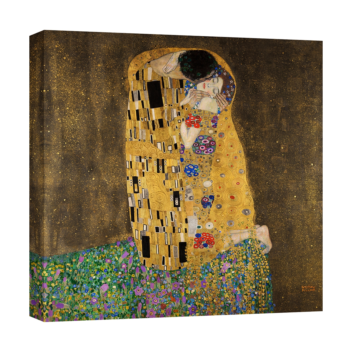 Schilderij op canvas Art Nouveau De Kus Gustav Klimt Aanbieding