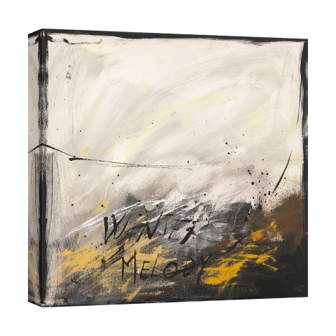 Modern abstract schilderij op canvas Winter Melody H. Romero Aanbieding