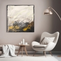 Modern abstract schilderij op canvas Winter Melody H. Romero Verkoop