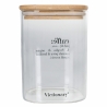Glazen koffiepot 10x10x14 cm met bamboedeksel Victionary Korting