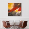 Moderne abstracte wanddecoratie op canvasdoek Fuego H. Romero Korting